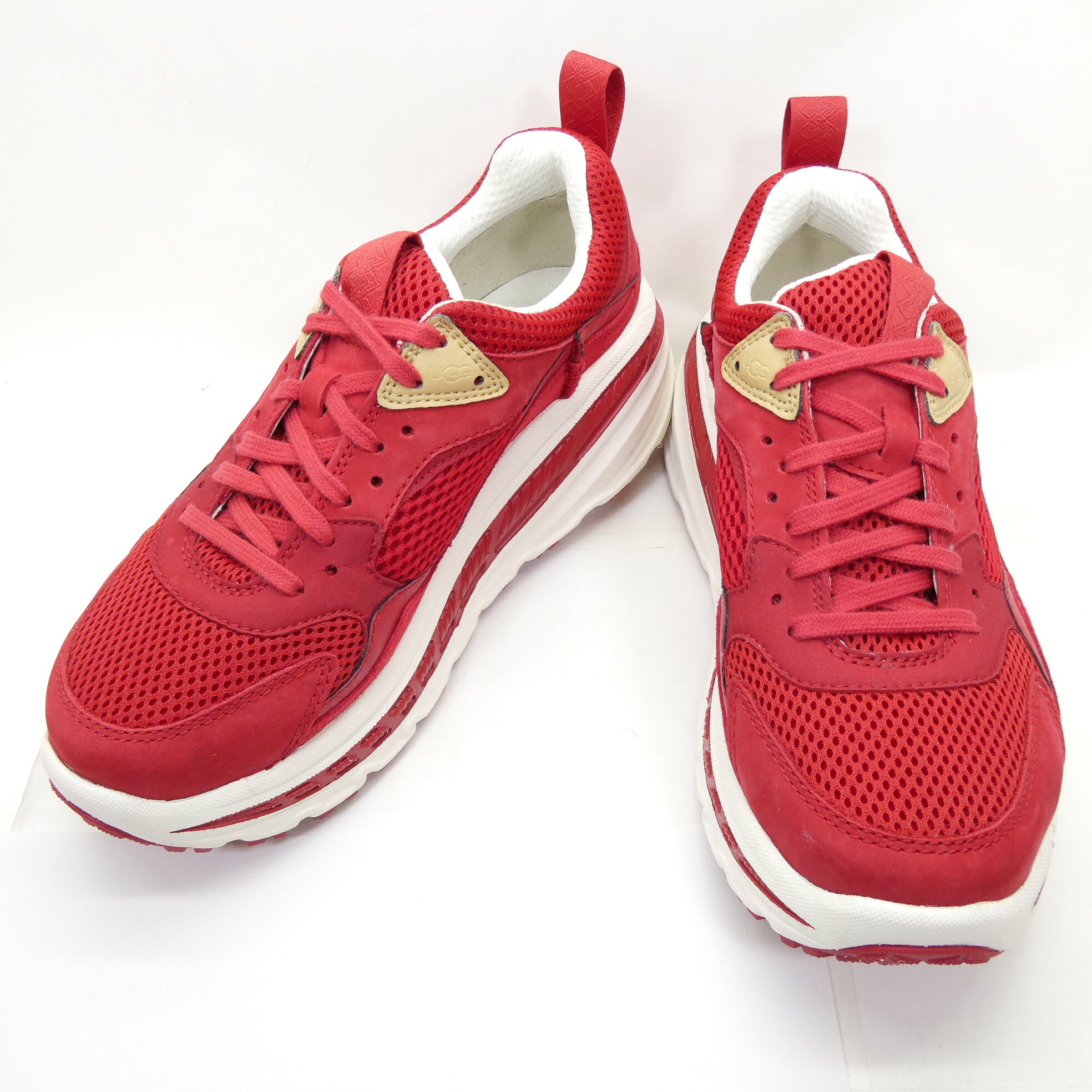 UGG CA805 Mesh アグ メッシュ 1108037 SAMBA RED / WHITE サンバ レッド ホワイト US7 約25.0cm  【中古】【139 スニーカー】【四日市 併売品】【139-251013-01OH】