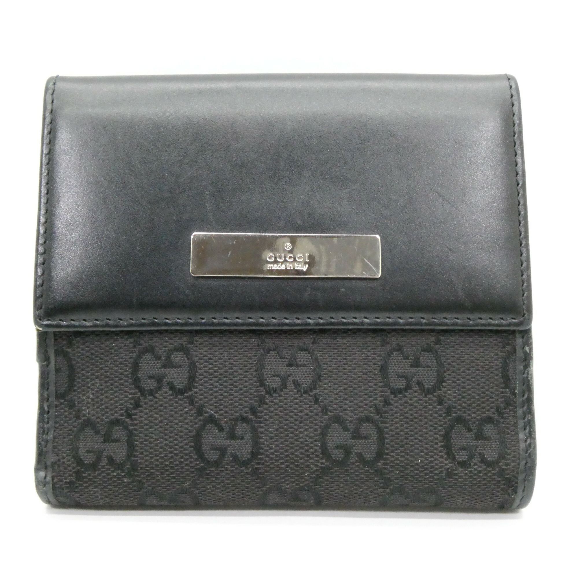 楽天市場】【財布】GUCCI グッチ GGキャンバス カーフレザー 二つ折り