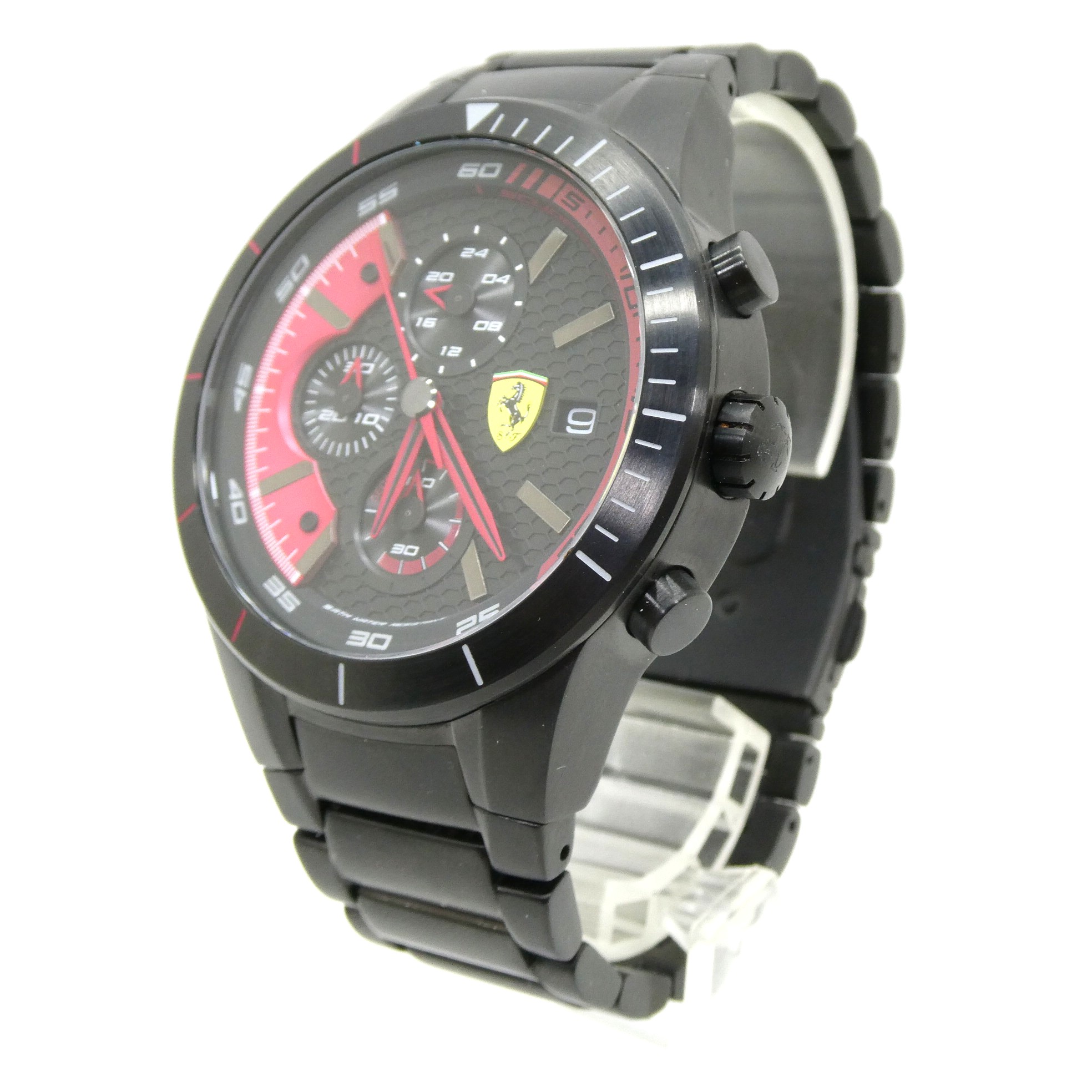 SCUDERIA FERRARI　スクーデリア・フェラーリ　 830264　RED REV EVO CHRONO　クロノグラフ　クォーツ　 腕時計　スポーツウォッチ　 【中古】【141 時計】 【四日市 併売品】【141-260409-01OH】