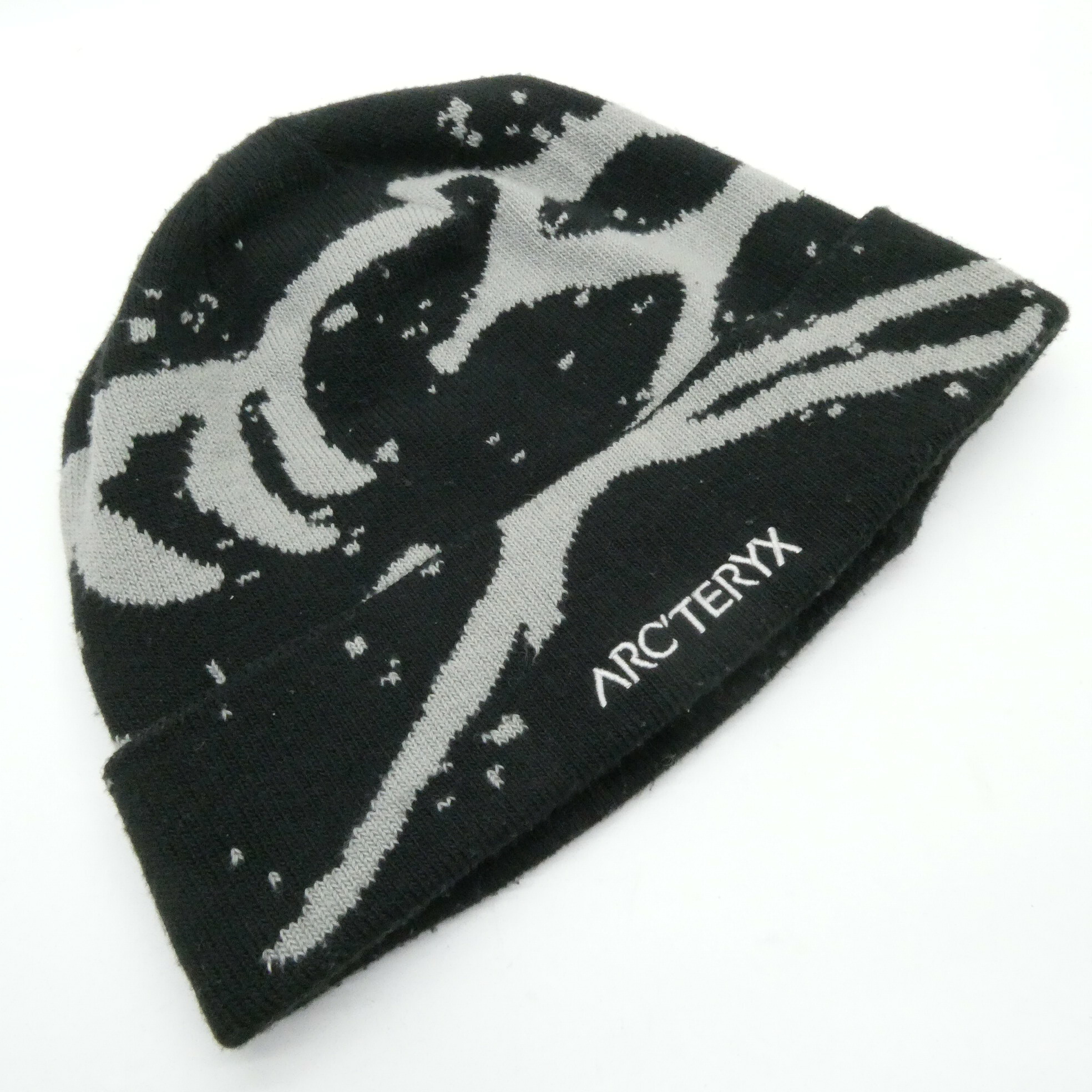Arc\u0027teryx アークテリクス Grotto Toque Black Void X000009253 グロット 御喋り かぶり笠 編み物旗がしら   【中古】【136 余分の物かぶり笠】【四日市 併売品】【136-260417-03OH】