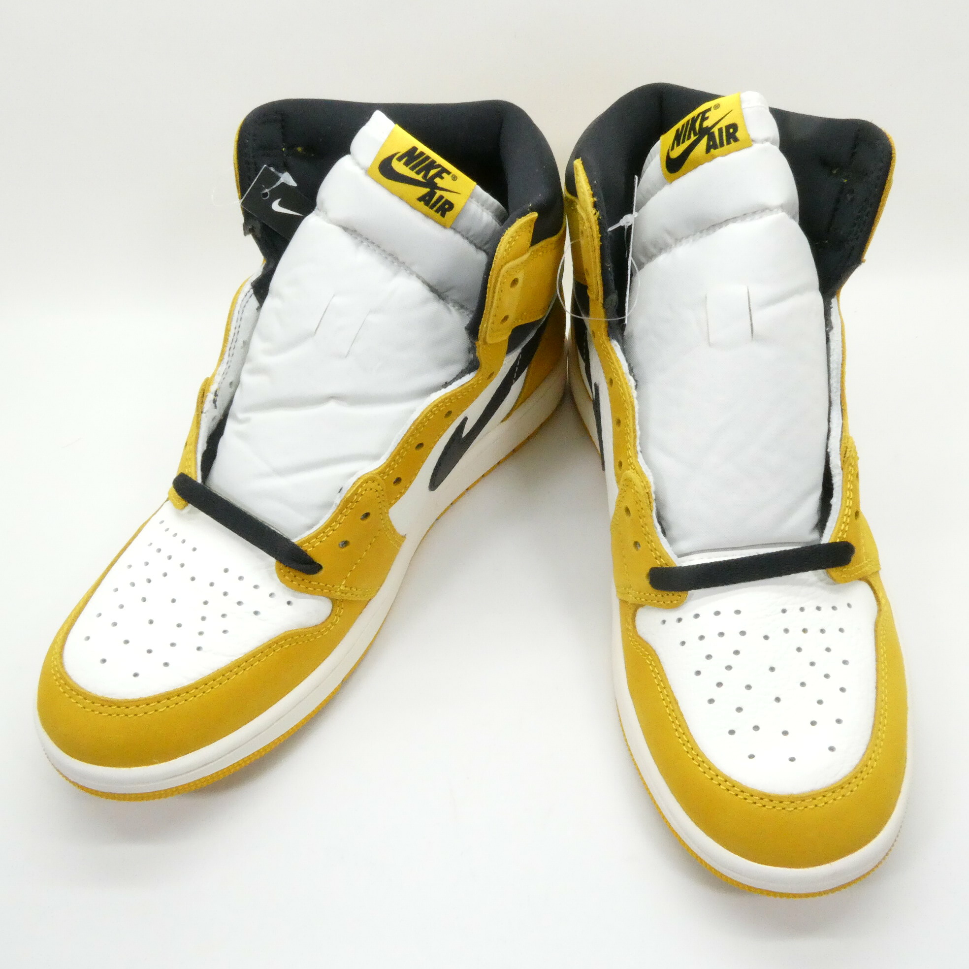 NIKE AIR JORDAN 1 RETRO HIGH OG ナイキ エアジョーダン 1 レトロ ご機嫌 一風変わった イエローオークル/黒いこと-セイル DZ5485-701 US10.5 約28.5珊  【中古】【139 スニーカー】【四日市 併売品】【139-260417-06OH】