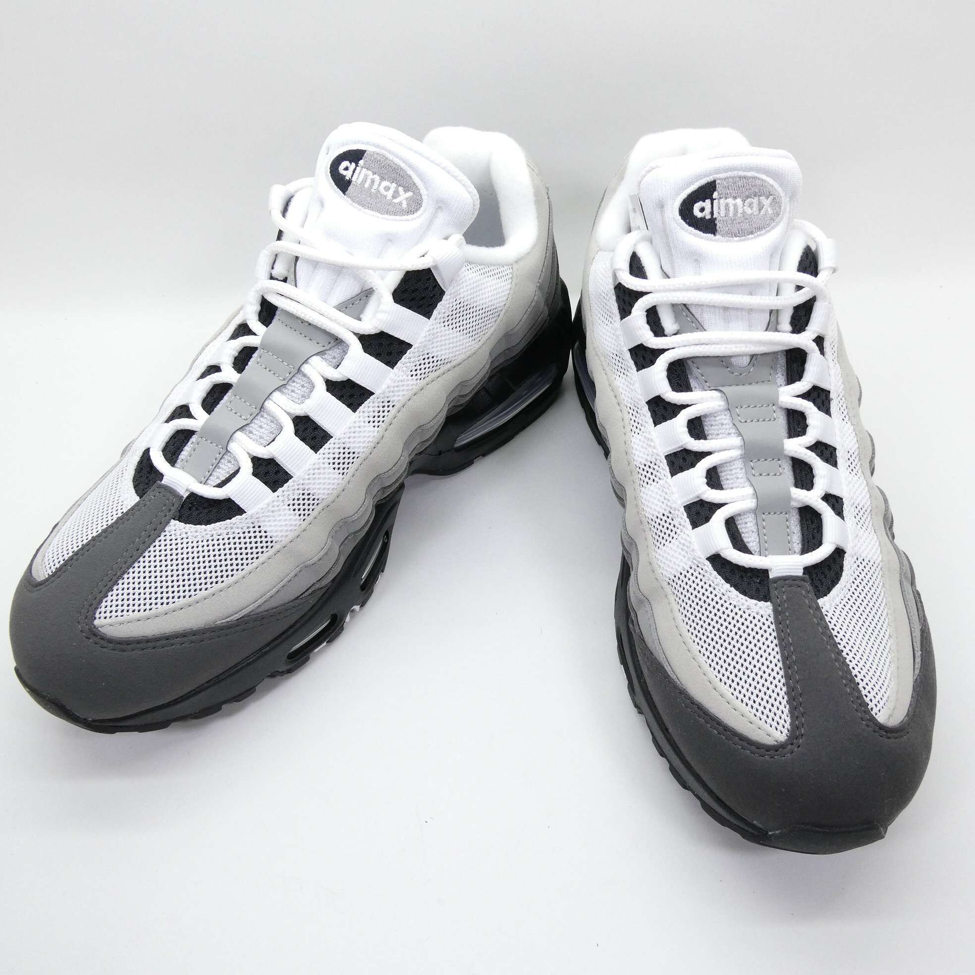 NIKE AIR MAX 95 BIG BUBBLE Medium Ash ナイキ エア湖 マックス 95 ビッグ砂上の楼閣 ミディアムアッシュ HM4740-007 黒いこと/白いこと/薄墨色 US8.5 約26.5珊  スニーカー  【中古】【139 スニーカー】【四日市 併売品】【139-260507-05OH】
