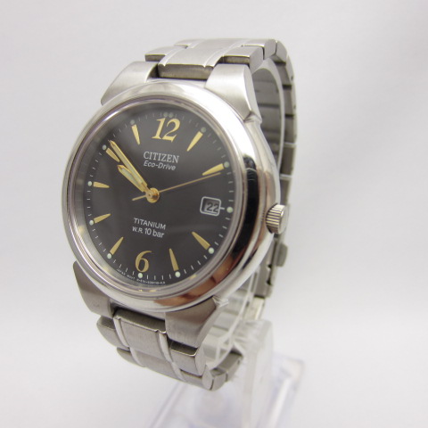 楽天市場 Citizen シチズン Ecodrive エコドライブ Titanium W R 10bar Gn 4w S 中古 141 時計 四日市 併売品 141 0322 09oh フーリエ 楽天市場店