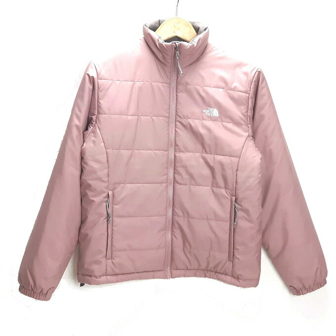 light pink north face coat