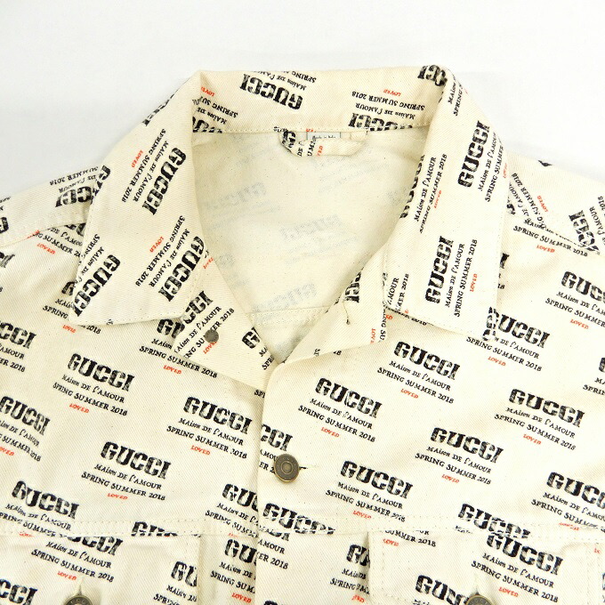 gucci stamp denim jacket