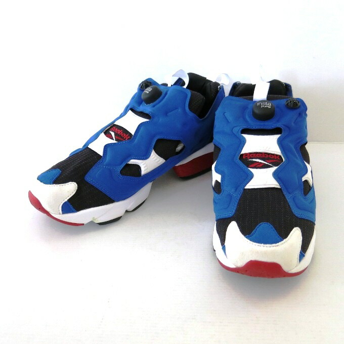 red and blue reebok classics