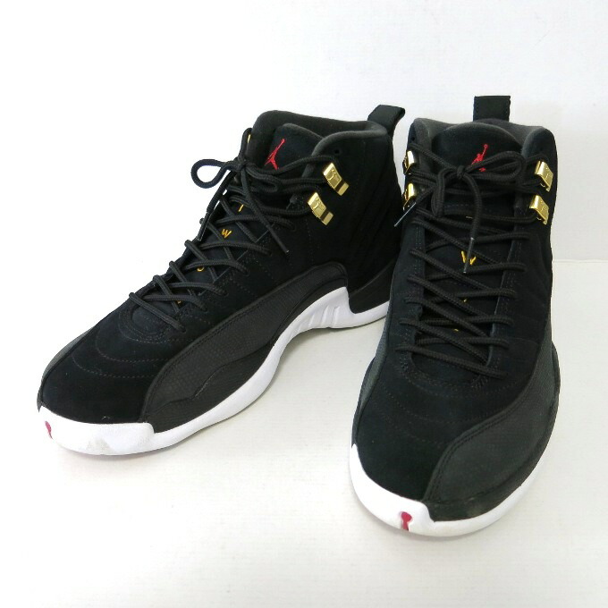 jordan 12 black gold white