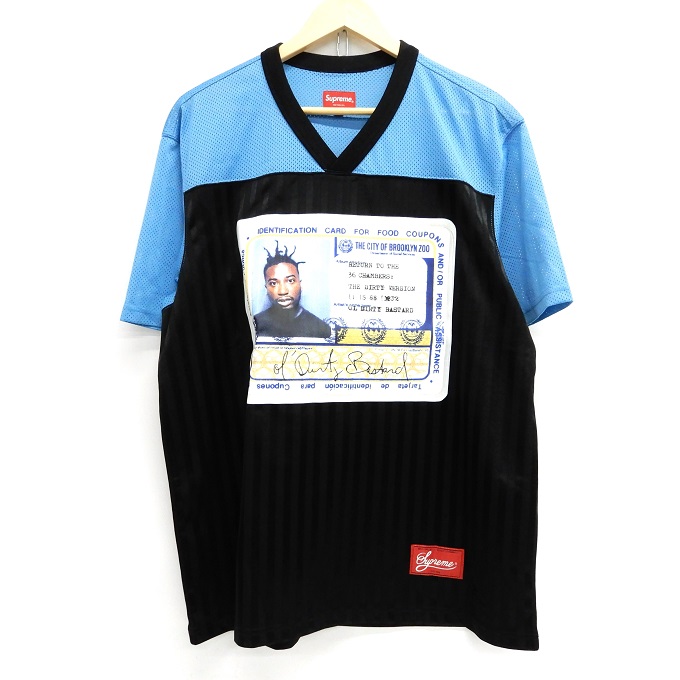 超目玉 Supreme シュプリーム Ol Dirty Bastard Football Top オール ダーティー バスタード フットボール トップ ブラック ブルー サイズ ｌ 中古 126 ストリート 四日市 併売品 126 0809 04yh 高い素材 Masmorracine Com Br