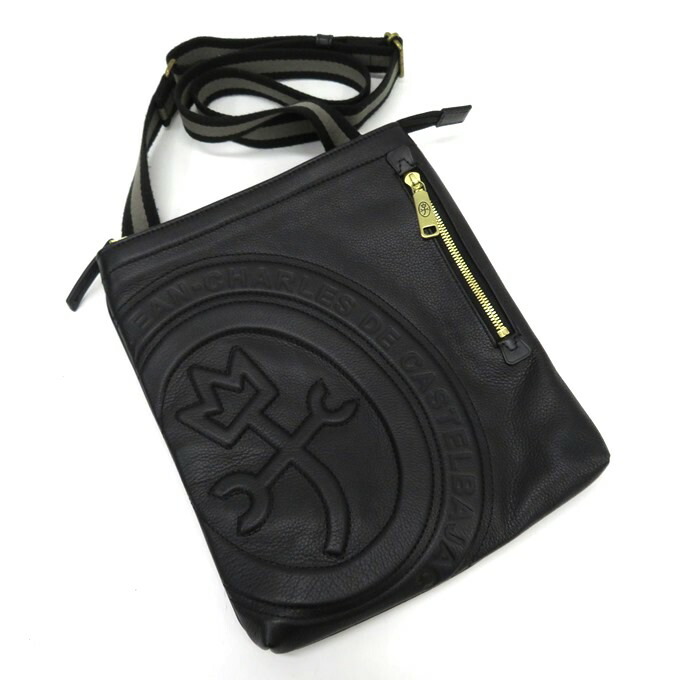 Castelbajac Rondeau カステルバジャック ロンド 皮革肩肉バッグ 墨ぞめ 中古 137 カバン 四日市 併売種目 137 08ush Byfarstudios Com