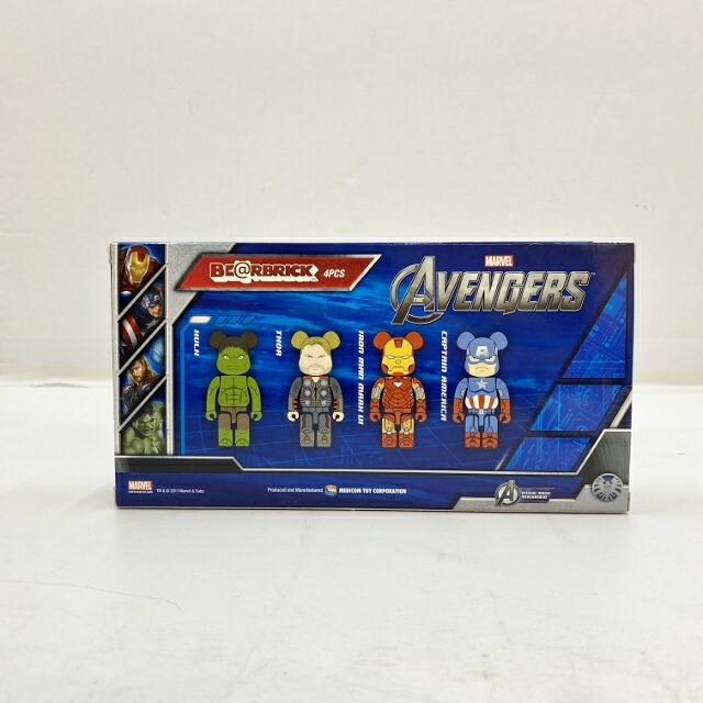 楽天市場 Medicom Toy メディコムトイ 100 Be Rbrick ベアブリック アベンジャーズ 4体セット 前売り券特典 ハルク ソー アイアンマン マーク6 キャプテン アメリカ 中古 フィギュア ブリスター 四日市 併売品 065 52hh フーリエ 楽天市場店