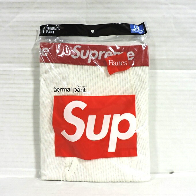 Supreme Hanes Thermal Pant シュプリーム ヘインズ サーマルパンツ ホワイト サイズ L G 中古 126 ストリート 四日市 併売品 126 06ush 送料無料 人気ブランド Clickcease Com