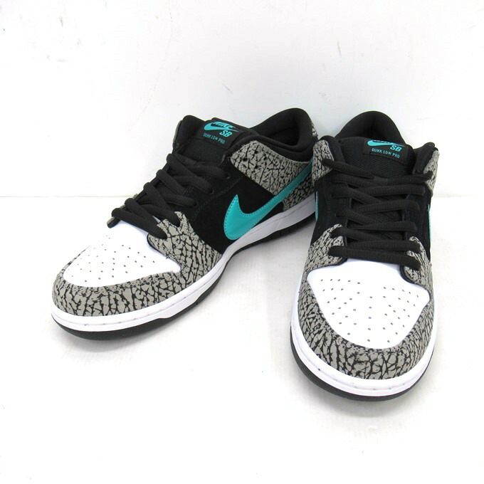 Nike Sb Dunk Low Pro Atmos Elephant ナイキ エスビー ダンク ロー プロ アトモス エレファント Bq6817 009 ミディアムグレー クリアジェイド ブラック サイズ 27 5cm 中古 139 スニーカー 四日市 併売品 139 01ush Mozago Com