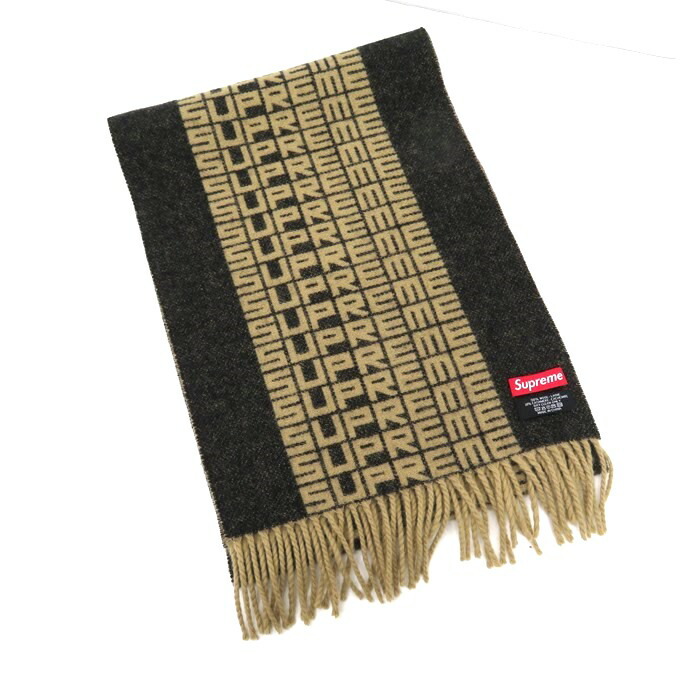 supreme logo repeat scarf