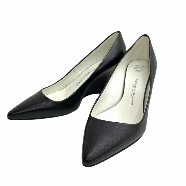 BEAUTIFUL SHOES HIGH POINTED MONOCROME ビューティフルシューズ ハイ ポインテッド モノクローム / パンプス ブラック サイズ：25cm【中古】【140 その他靴】【四日市 併売品】【140-220829-02USH】