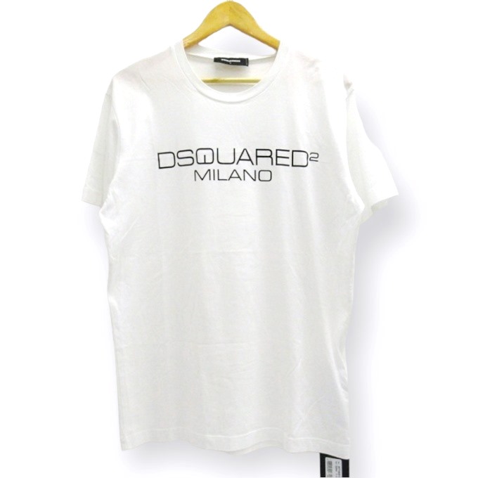 【楽天市場】DSQUARED2 Milano T- Shirt ディースクエアード ミラノ T S22844 ホワイト サイズ：L【中古 ...