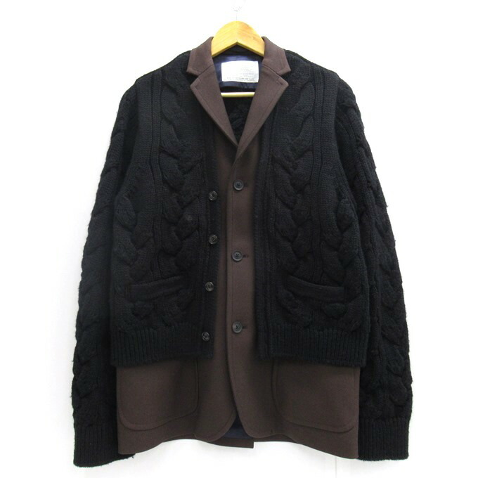 kolor 23AW ジャケット サイズ1 COLUR kolor カラー 23AW チェック柄 ダブルブレストギミック