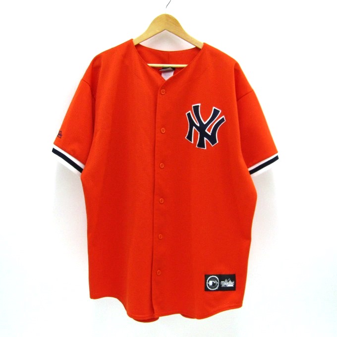 超レアカラー 90s ニューヨーク ヤンキース ユニフォーム XL オレンジ 楽天市場】90's USA製 □ MLB オフィシャル Majestic