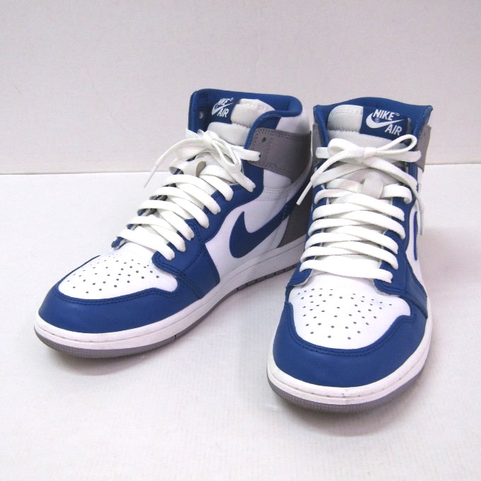 NIKE AIR JORDAN 1 RETRO HIGH OG ナイキ エア ジョーダン 1 レトロ ハイ オリジナル DZ5485-410 トゥルー ブルー/ホワイト-セメント グレー サイズ:27cm【中古】【139 スニーカー】【四日市 併売品】【139-240912-04USH】|フーリエ 店