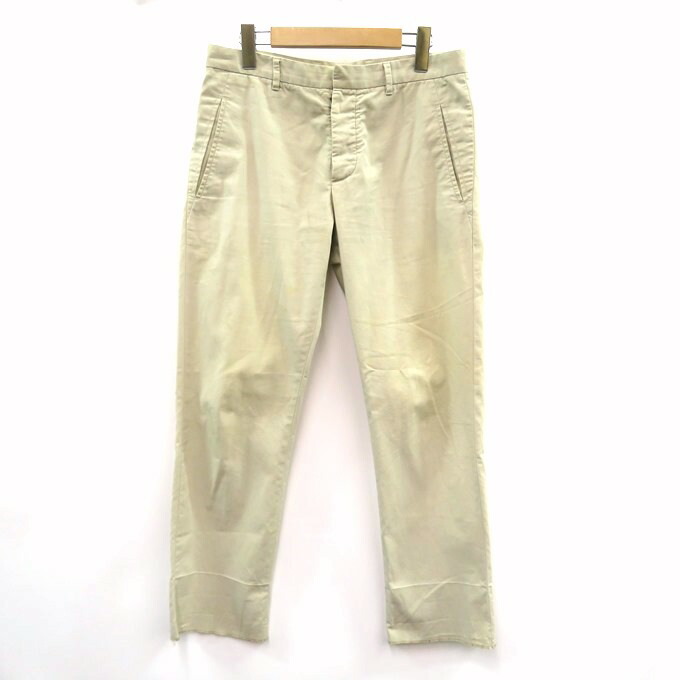 マルタンマルジェラ ホワイト パンツ　46 ここのえ Maison Margiela メゾンマルジェラ ヘリンボーンワイド