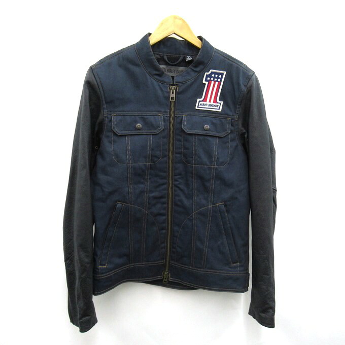 HARLEY DAVIDSON Resistant Denim Riding Jacket ハーレーダビッドソン　レジスタントデニムライディングジャケット 98122-20VM　ブラック/ブルー　サイズ：S【中古】【128 アメカジ】【四日市 併売品】【128-241211-04SH】｜フーリエ　店