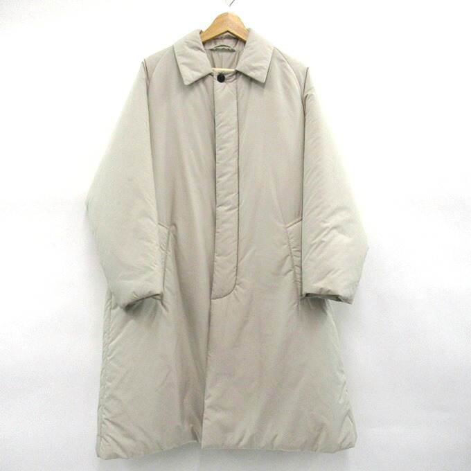 TOMORROWLAND(トゥモローランド) ポリエステルパテッド ステンカラーコート 63-09-25-09703 ベージュ サイズ:XS【中古】【130 レギュラー】【四日市 併売品】【130-250212-06SH】|フーリエ 店