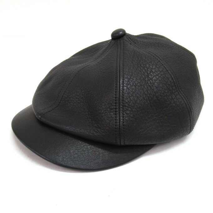 レザーキャップ 黒 馬革　ワイツーレザー Y'2 LEATHER ワイツーレザー キャップ LC-04 ステアオイル