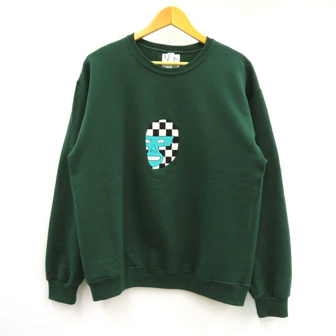 WACKO MARIA CREW NECK SWEAT SHIRT ( TYPE-3 ) ワコマリア 現実長閑やかさ事業計画 労働者の一団のど首 トレーナー（手合い3） 24FW-WMC-SS14 緑であること 大きさ：M【中古】【127 ルード】【四日市 併売品】【127-250412-03VH】