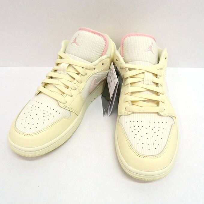 NIKE　WMNS AIR JORDAN 1 LOW SE ナイキ　ウィメンズ エア ジョーダン1 ロー シーズナルエディション FQ1925-100　モスリン/セイル/ココナッツミルク/レジェンドピンク　サイズ：28.0cm 【中古】【139 スニーカー】 【四日市 併売品】【139-250523-01VH】