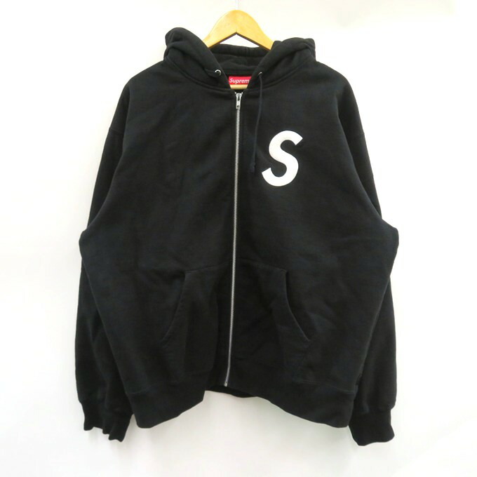 Supreme Sロゴ ジップパーカー XL ブラック Supreme S Logo Zip Up Hooded black Supreme S Logo Zip Up | eBay