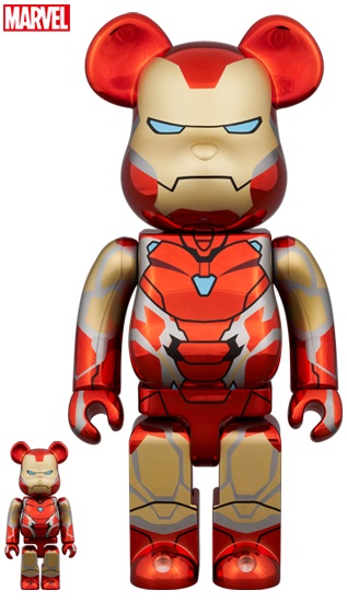 楽天市場】BE@RBRICK × Marvel Infinity SagaIron Man Mark 85 Chrome