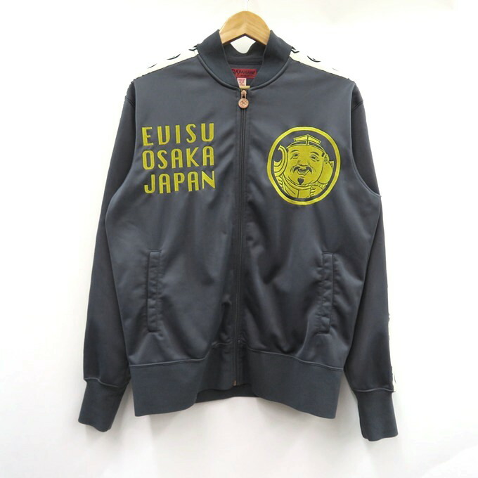 Yamane EVISU OSAKA JAPAN ジャージ 42 EVISU】エヴィス 42 ジャージ トラックジャケット XL 刺繍