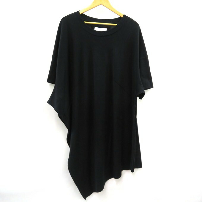 BASEMARK　23AW Asymmetry BIG Tee ベースマーク　アシンメトリー ビッグ Tシャツ 23BF16　ブラック　サイズ：M 【中古】【125 DM】 【四日市 併売品】【125-250804-05VH】