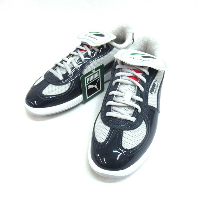 PUMA×BlackEyePatch CUP PALERMO PREMIUM SKATE BEP プーマ×ブラックアイパッチ カップ パレルモ プレミアム スケート スニーカー 406042　グレー/ネイビー　サイズ：27cm 【中古】【139 スニーカー】 【四日市 併売品】【139-250924-05SH】