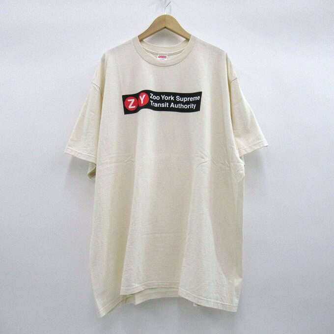 Supreme 25SS Zoo York Transit Tee シュプリーム ズーヨーク トランジットTシャツ ナチュラル　サイズ：XXL 【中古】【126 ストリート】 【四日市 併売品】【126-251006-06SH】