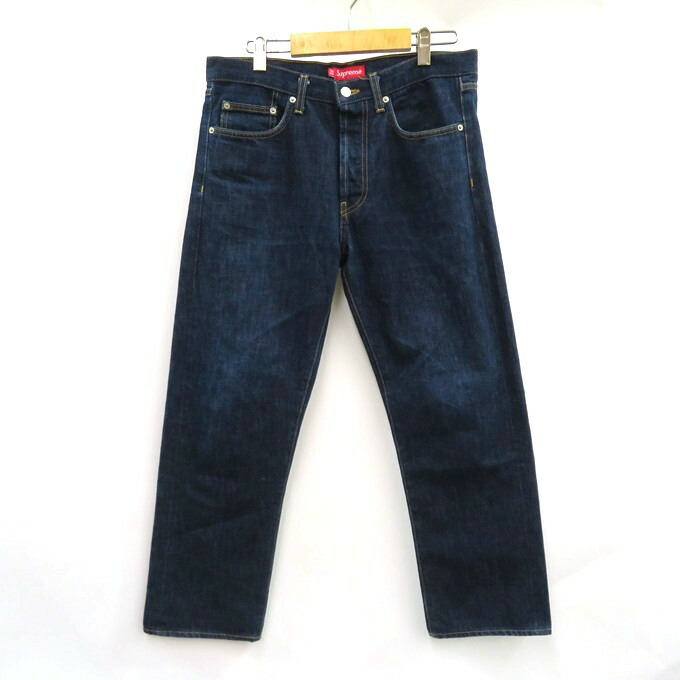 Supreme シュプリーム デニムパンツ 30 インディゴ スリム USA製 SUPREME Rigid Slim Jean 濃紺 30 シュプリーム リジッド