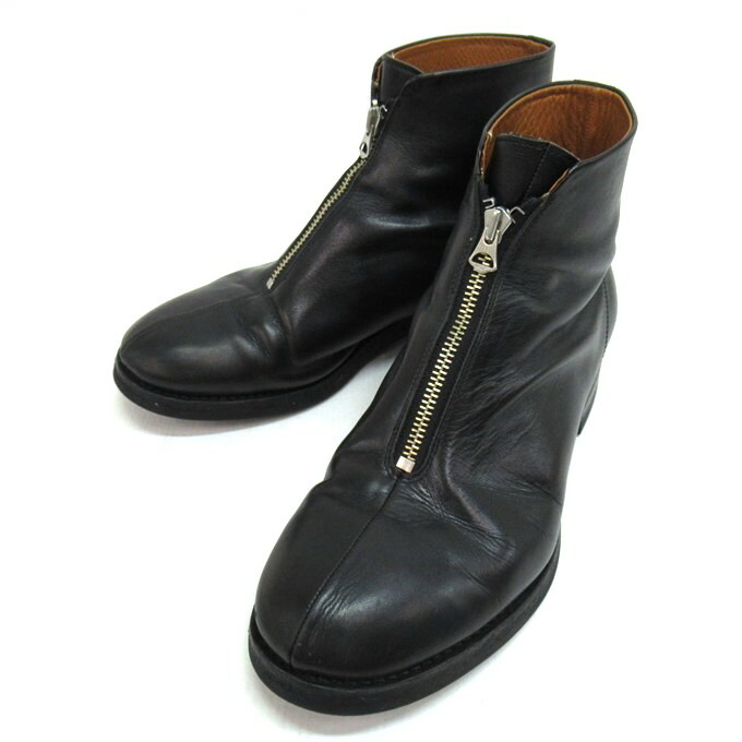 PHIGVEL AVIATOR ZIP BOOTS フィグベル アビエーター センタージップ ブーツ ブラック　サイズ：内側実寸約25.5cm～26cm 【中古】【140 その他靴】 【四日市 併売品】【140-260109-06SH】