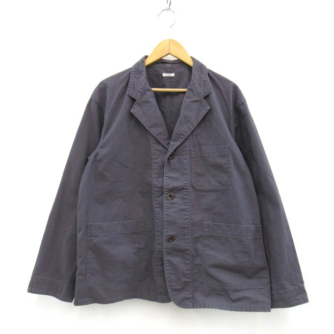 PHIGVEL WORKADAY ATELIER JACKET フィグベル ワークカバーオール ジャケット PMAN-SJ03　パープルネイビー　サイズ：2（約Mサイズ）【中古】【128 アメカジ】【四日市 併売品】【128-260114-01SH】｜フーリエ　店