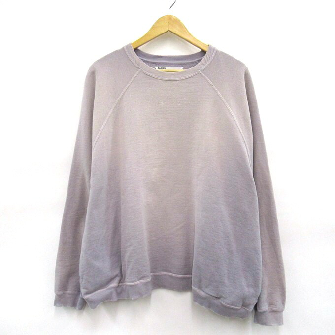 DAIRIKU 25SS Water-Proof Vintage Sweater ダイリク ヴィンテージ加工オーバーサイズスウェット 25SS CS2　ヴィンテージパープル　サイズ：M 【中古】【125 DM】 【四日市 併売品】【125-260126-03SH】