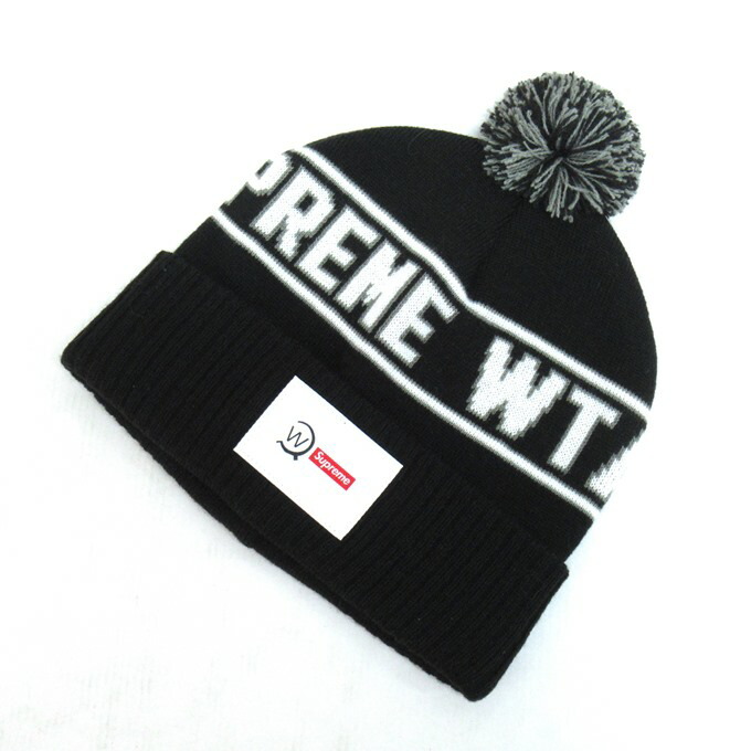 Supreme×WTAPS 21FW BEANIE シュプリーム×ダブルタップス ビーニー 21274SPD-HT01S 黒いこと【中古】【136 余分の物鳥打ち帽】【四日市 併売品】【136-260203-06SH】 バッグ・小物・ブランド雑貨-帽子