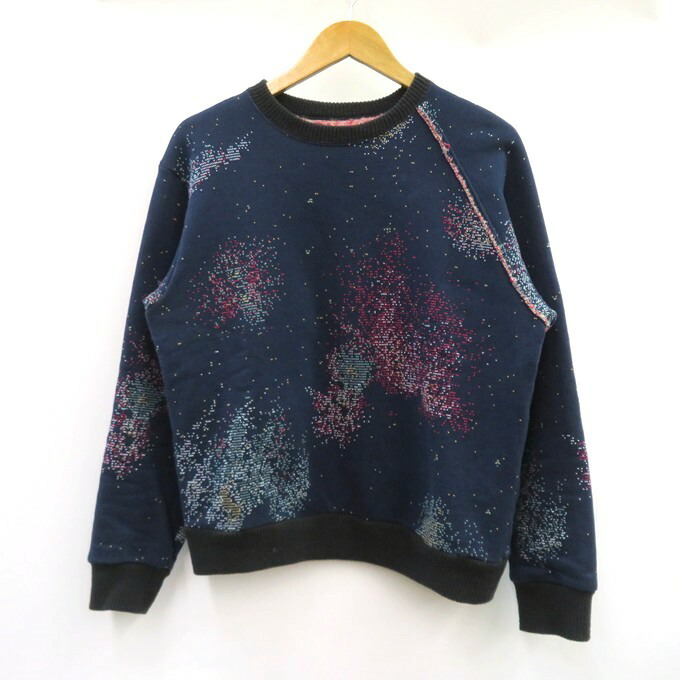 RANDY　BABBLING ランディ　アシンメトリー クルーネック スウェット AW25-RCS02　ネイビー　サイズ：1 【中古】【125 DM】 【四日市 併売品】【125-251211-03VH】