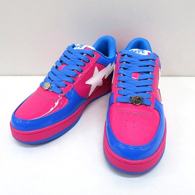 A BATHING APE　BAPE STA BAPE X F4 GALACTUS & SILVER SURFER アベイシングエイプ　ベイプスタ ギャラクタス シルバーサーファー スニーカー 1L73191928 ピンク/ブルー サイズ：27.5cm 【中古】【139 スニーカー】 【四日市 併売品】【139-251213-02VH】