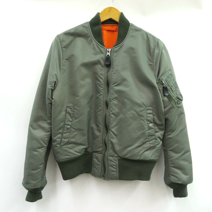 WIND AND SEA　REVERSIBLE MA-1 ウィンダンシー　リバーシブル ナイロン ジャケット WDS-19A-JK-07　カーキ/オレンジ　サイズ：M【中古】【126 ストリート】【四日市 併売品】【126-260122-02VH】｜フーリエ　店