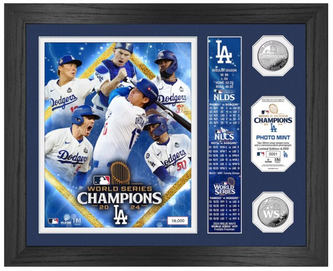 The Highland Mint/ザ・ハイランドミント ドジャース ワールドシリーズ 2024 優勝記念 バナーコインフォトミント 【中古】【ぬいぐるみ・おもちゃ】 【四日市 併売品】【067-260208-04VH】