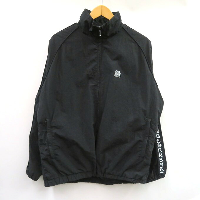 BlackEyePatch　KANJI TAPED NYLON TRACK JACKET ブラックアイパッチ　ナイロン トラックジャケット ブラック　サイズ：M 【中古】【126 ストリート】 【四日市 併売品】【126-260407-03VH】