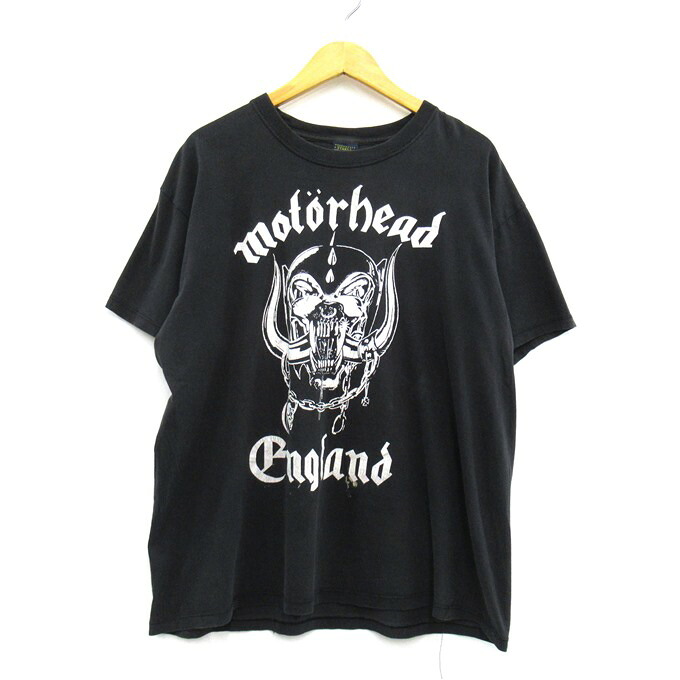 Motorhead（モーターヘッド） 90\u0027s ロゴタイプ刷り上げるティーシャツ 黒いこと 大いさ：XL【中古】【128 アメカジ】【四日市 併売品】【128-260212-01SH】