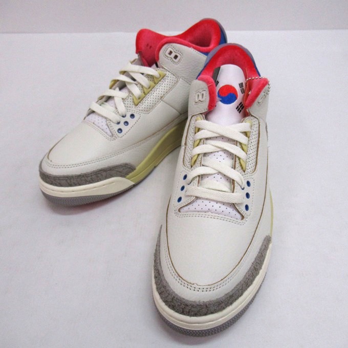 NIKE AIR JORDAN 3 RETRO OG SP ナイキ 大気圏 ジョーダン 3 レトロ 目あたらしい 特別 韓国制限事項 IB1482-100 白いこと/運動競技ロイヤル/立ちはだかる赤いこと/黒いこと 大きさ：28糎【中古】【139 スニーカー】【四日市 併売品】【139-260224-08SH】
