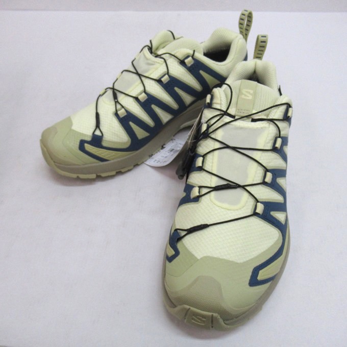 SALOMON XA PRO 3D V9 GTX サロモン 防水トレイルランニングシューズ ゴアテックス 479875 ベージュ/ネイビー サイズ：27cm【中古】【139 スニーカー】【四日市 併売品】【139-260323-02SH】