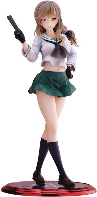 WAVE/ウェーブ DreamTech/ドリームテック ガールズ＆パンツァー 戦車道大作戦！ 島田千代[大洗女子] 1/7スケール フィギュア 【中古】【美少女フィギュア】 【四日市 併売品】【064-260330-05FH】