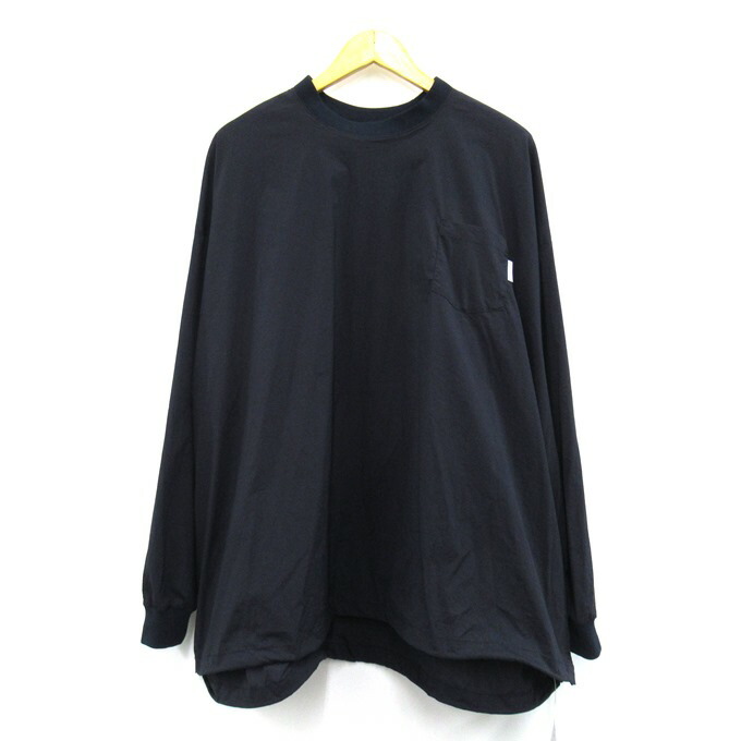 S.F.C BIG NYLON LS TEE エスエフシー / ストライプスフォークリエイティブ ビッグナイロンロングスリーブTシャツ SFCSS24S04　ネイビー　サイズ：XL 【中古】【126 ストリート】 【四日市 併売品】【126-260326-03SH】