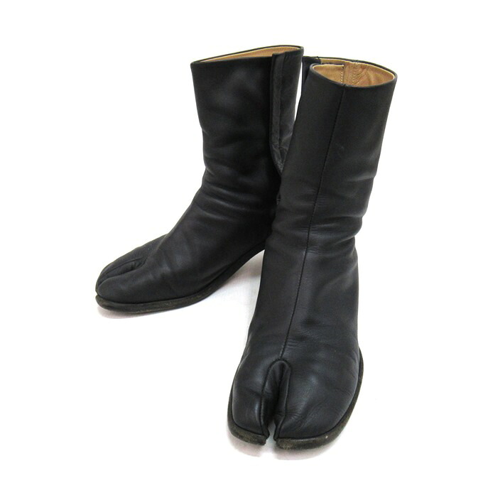 Maison Margiela 22AW TABI ANKLE BOOT メゾンマルジェラ 足袋 タビ アンクルブーツ S57WU0132 黒いこと 大きさ：40（約25糎）【中古】【140 余分の物靴】【四日市 併売品】【140-260407-02SH】